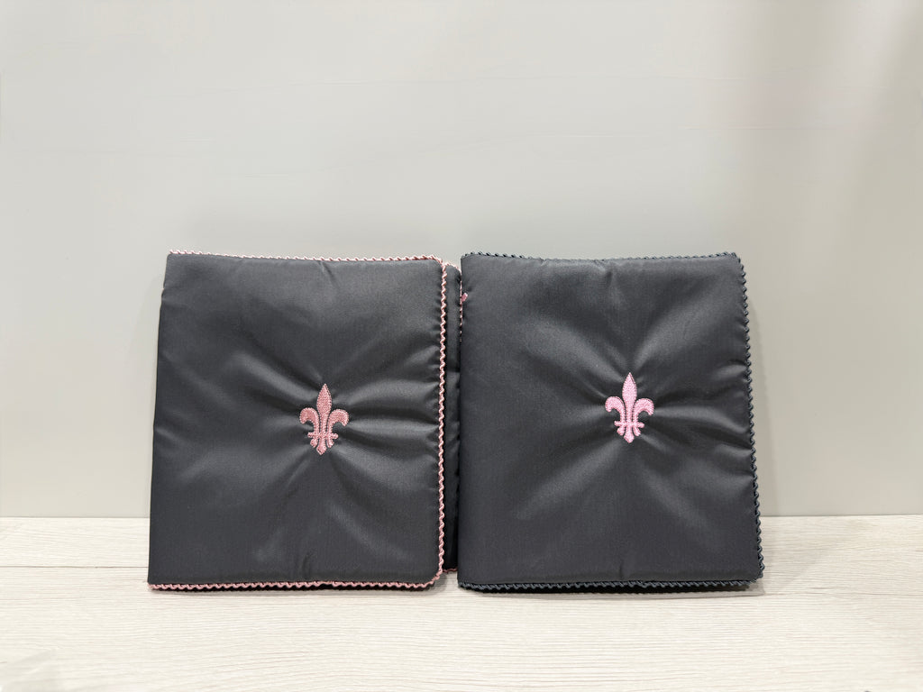 聖書カバー小グレー（刺繍選択可）